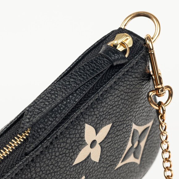 Louis Vuitton Mini Pochette Accessoires Black Monogram Empreinte Giant Pouch - Picture 7 of 9
